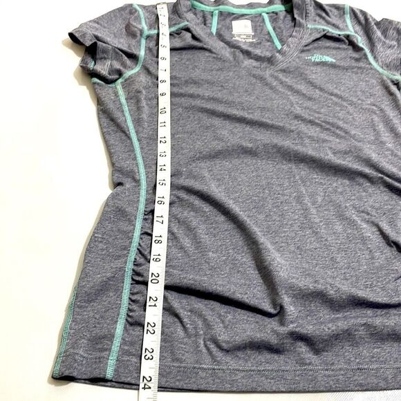 The North Face Gray and Teal Women's Top - Picture 3 of 4
